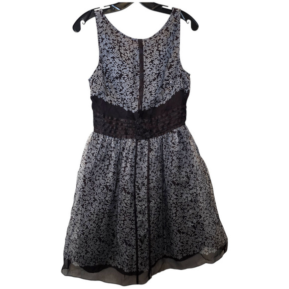 Leon Max Dresses & Skirts - Nwt Leon Max black and gray sleeveless silk dress sz 4